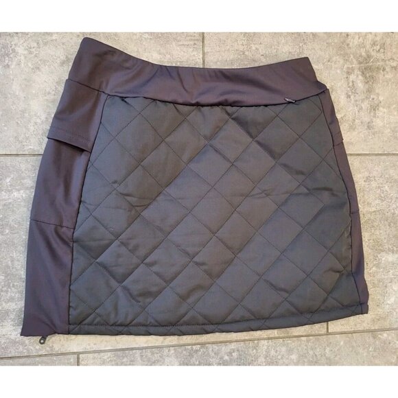 Jack Smith Gray Quilted Stretch Mini Skirt Zip Pockets Sz M Gorpcore Athletic - Picture 4 of 6